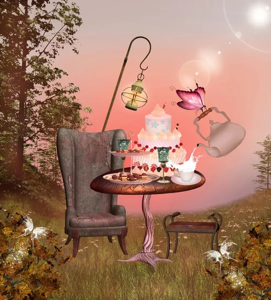 Wonderland serisi - doğum günü Ziyafet