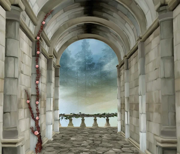 Castle entrance — Stock Photo, Image