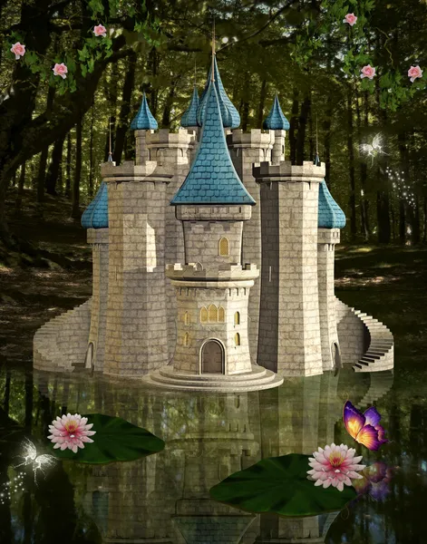 魔法的城堡 — 图库照片