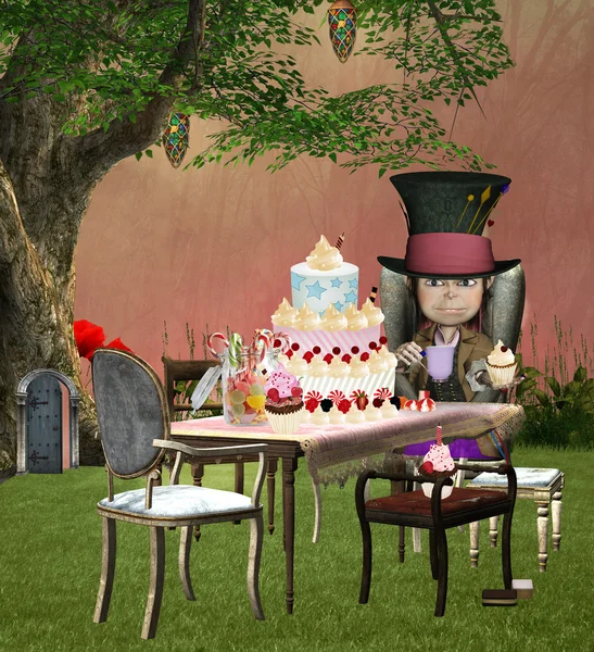 The mad hatter birthday — Stock Photo, Image