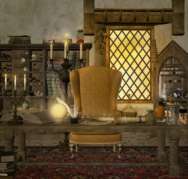 Таинственная комната Волшебника — стоковое фото
