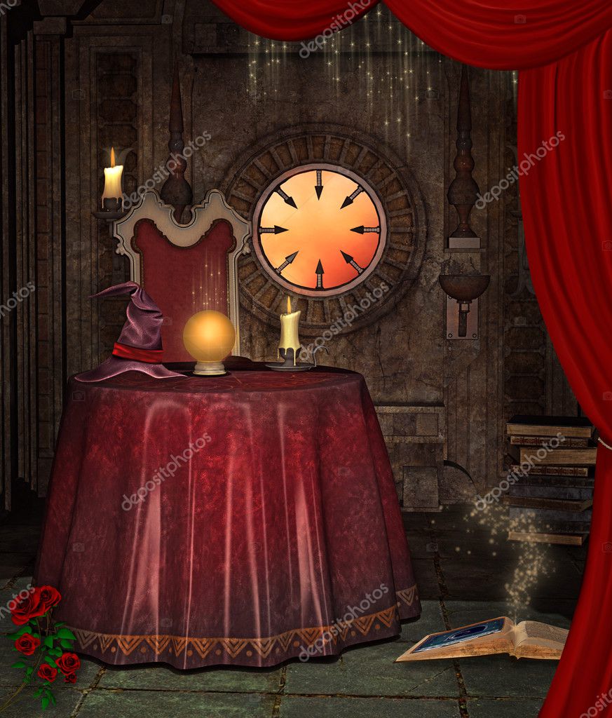Fortune Teller Room Fortuneteller Room Stock Photo