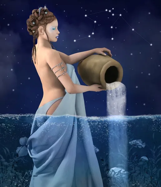 Zodiac Aquarius — Stock Photo, Image