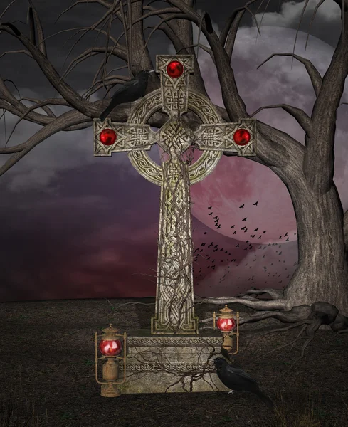 Dark cross — Stock Photo, Image