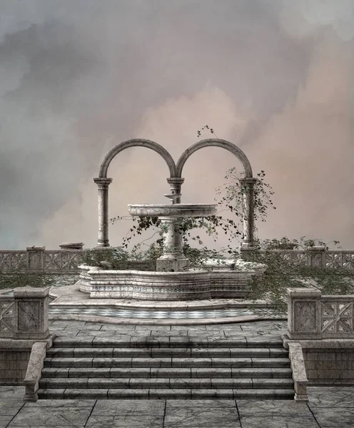 Sihirli fıskiyeli antik putperest sunağı