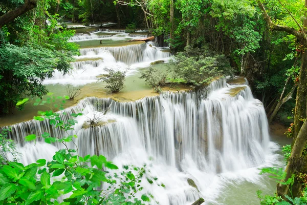 Water fall , hua mae kamin level 4 kanchanaburi thailand — Stock Photo, Image