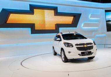 Bangkok-Aralık 03: Chevrolet Spin Tayland Internatio ekranda