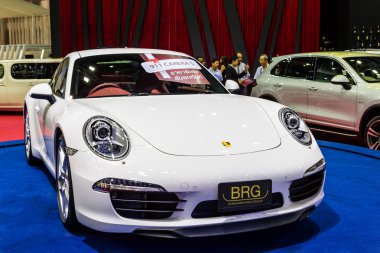 BANGKOK-DEC 03: Porsche 911 Carera S on Display at Thailand Inte clipart