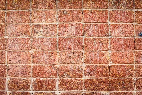 Red stone wall texture for background — Stock Photo, Image