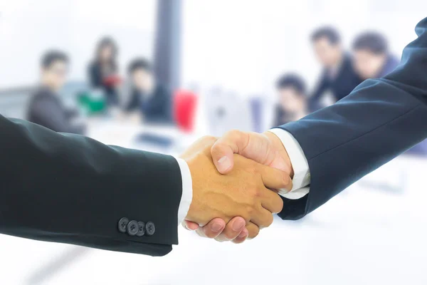 Business man shaking hands — Stock Photo, Image