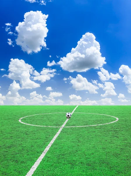 Soccer football field — Stock Photo, Image