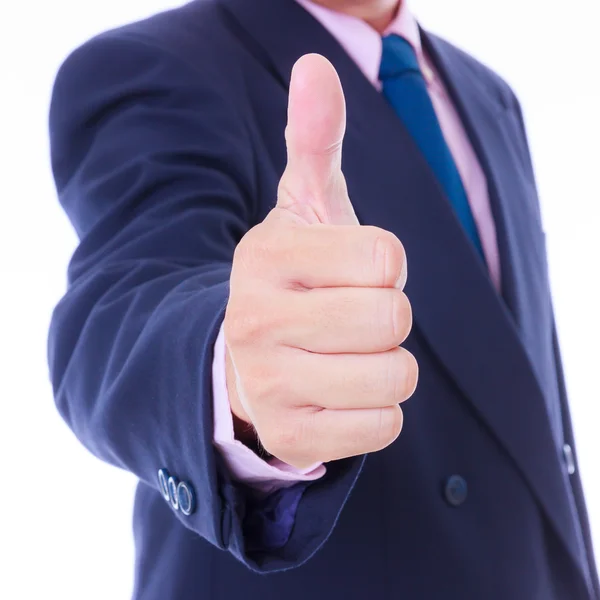 Business man with thumb up — Stock Photo, Image