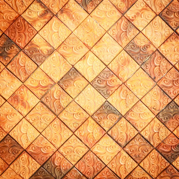 Mosaïque marron pour fond — Photo