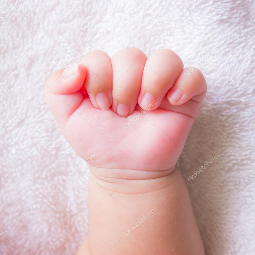 fist baby hand