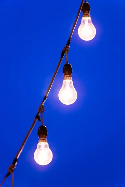 Lamp at night — Stock Photo, Image