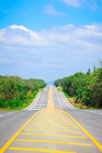 Platteland weg — Stockfoto