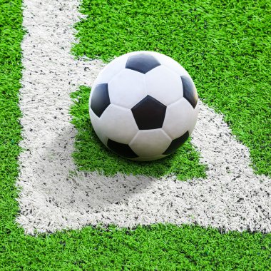 conner üzerinde futbol topu