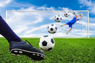 Futbol topu tekmeleme ayak