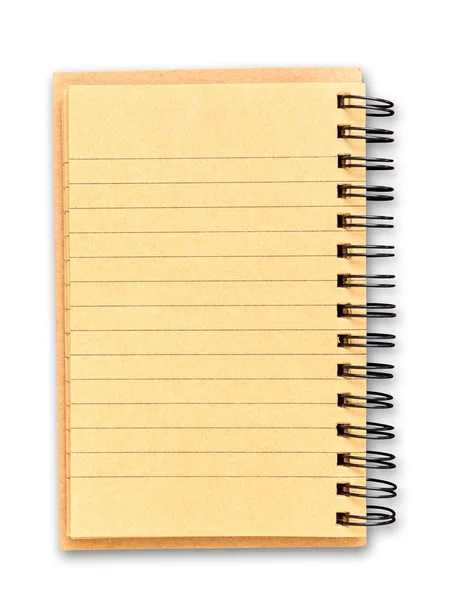 Recycle brown paper notebook — Stock Photo, Image