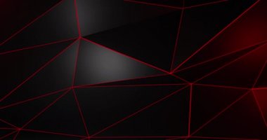 Kırmızı çizgileri olan düşük polyester siyah