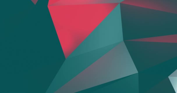 Abstract Low poly color background — Stockvideo