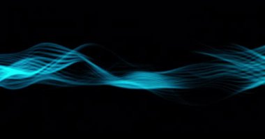 Soyut mavi dalgalı minimal arkaplan