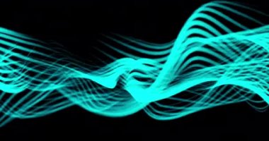 Soyut mavi dalgalı minimal arkaplan