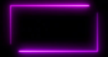 Siyah arkaplanda mor neon arkaplan