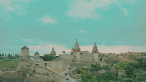 Ancient Medieval Fortress Old Town — Video