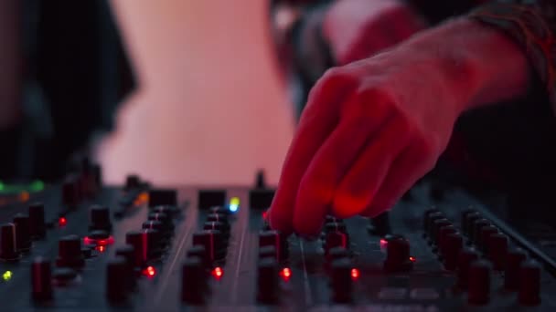 Djs Hands Mixer Party — Stok video