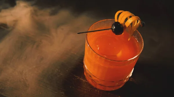 Cocktails Dry Ice Bar — Stock Photo, Image