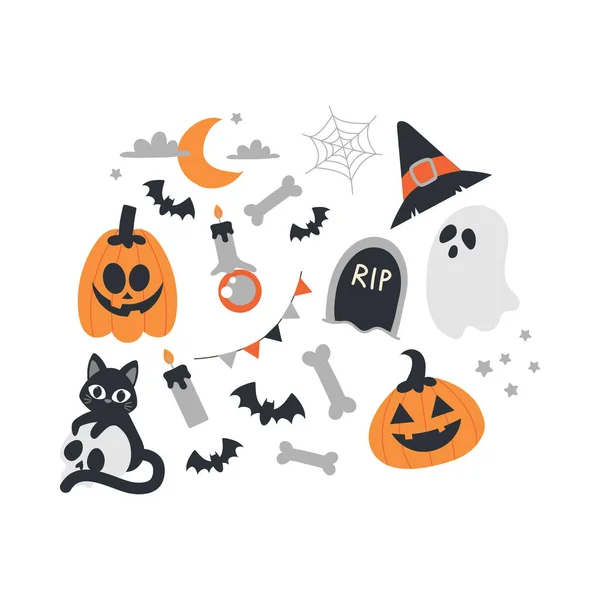 Halloween Collection Farmhouse Eps10 — Image vectorielle