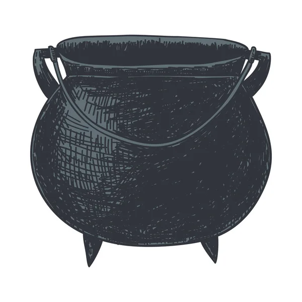 Witch Cauldron Farmhouse Eps10 - Stok Vektor