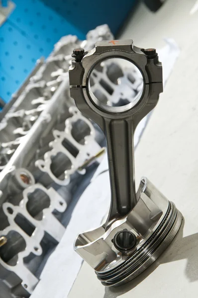 The piston from a sports car engine — Stock Photo, Image