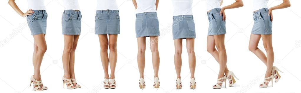 Lower than a belt - stylish women's clothing. Skirt.
