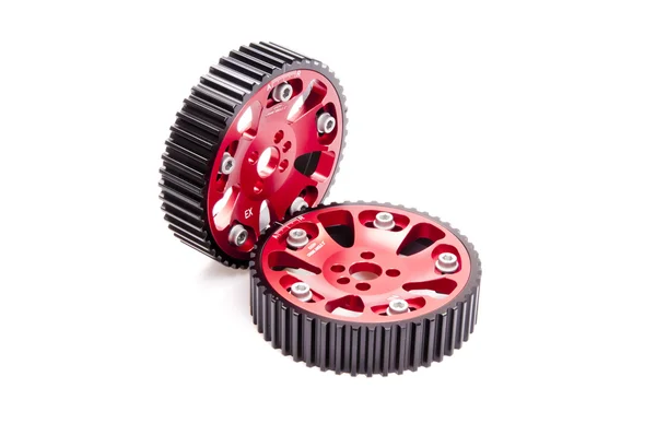 New adjustable pulleys for a camshaft — Stock Photo, Image