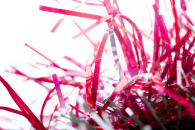 Noel ağacı tinsel makro