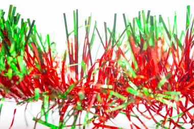 Noel ağacı tinsel makro