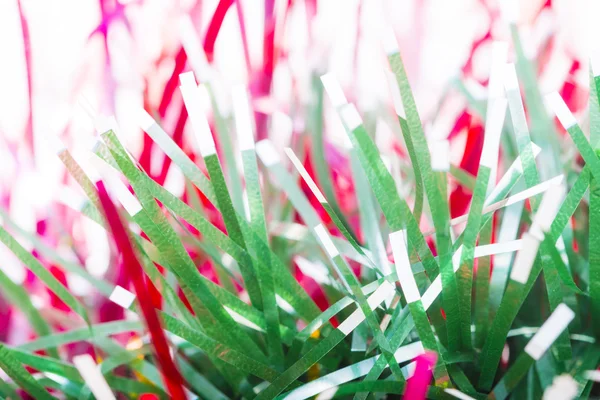 Makro aus Weihnachtsbaum-Lametta — Stockfoto