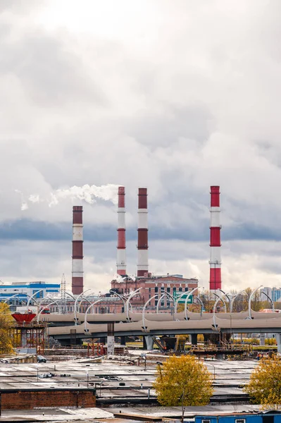 Russia Saint Petersburg Mitrofanevsky Overpass 2021 View Mitrofanevsky Overpass Garages — Stock Photo, Image