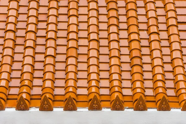 Patrón de techo amarillo templo tailandés — Foto de Stock
