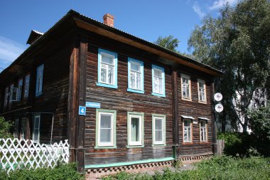 pereslavl eski ahşap evde.