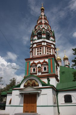 khamovniki çan kulesi st. nicholas Kilisesi. Rusya, Moskova.