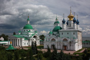 Rusya, rostov veliky. kurtarıcı yakovlevsky dimitriev Manastırı. Panorama.