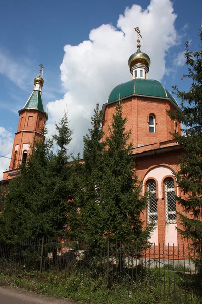Templom Szent sarov szeráfjai. Oroszország, Csuvasföld, shumerlya. — Stock Fotó