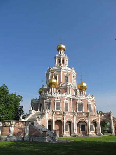 Rusko, Moskva. církev Svatá Panna ochrana — Stock fotografie