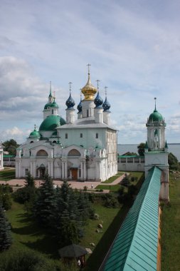 kurtarıcı yakovlevsky dimitriev Manastırı. Rusya Federasyonu yaroslavl bölgesi, rostov. Panorama.