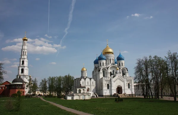 Panorama z ugreshsky kláštera sv. Rusko, Moskevská oblast — Stock fotografie