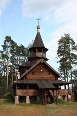 ahşap trinity Kilisesi talitsy köyü. Rusya, yaroslavl Oblastı