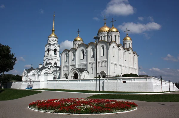 A Szent mennybemenetele székesegyház. Vladimir, Oroszország. arany gyűrű, Oroszország Jogdíjmentes Stock Képek